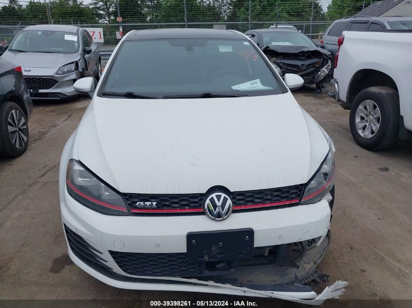 2015 Volkswagen Golf Gti 2.0T Se 4-Door VIN: 3VW4T7AU5FM062130 Lot: 39398261