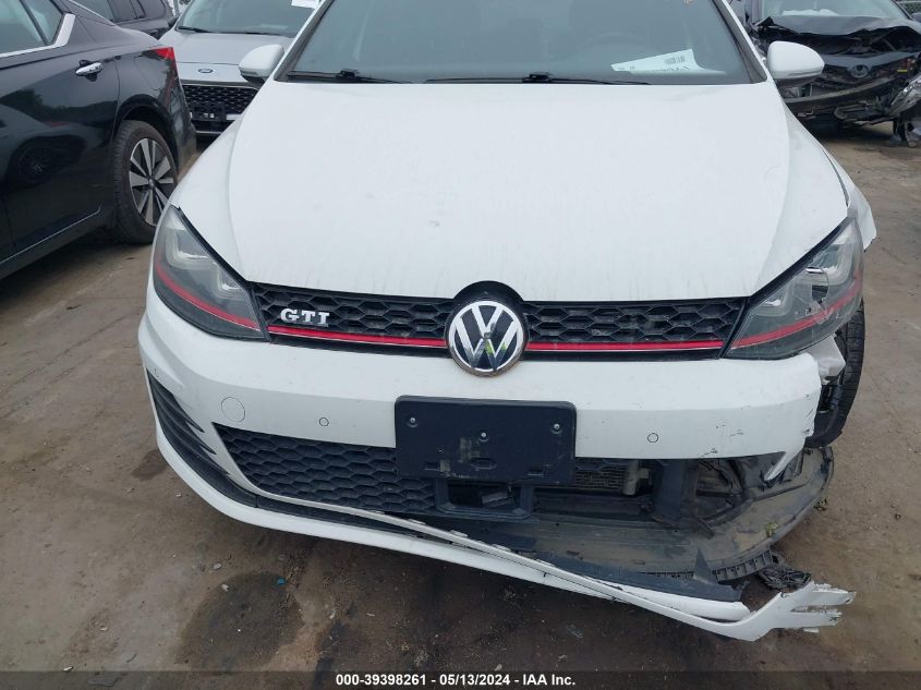 2015 Volkswagen Golf Gti 2.0T Se 4-Door VIN: 3VW4T7AU5FM062130 Lot: 39398261