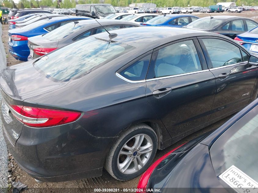 2018 Ford Fusion Hybrid S VIN: 3FA6P0UU4JR122497 Lot: 39398281