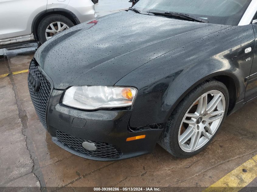 2008 Audi S4 4.2 VIN: WUARL48HX8K900441 Lot: 39398286