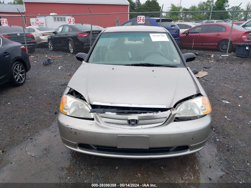 2003 Honda Civic Lx VIN: 2HGES15633H535327 Lot: 39398308