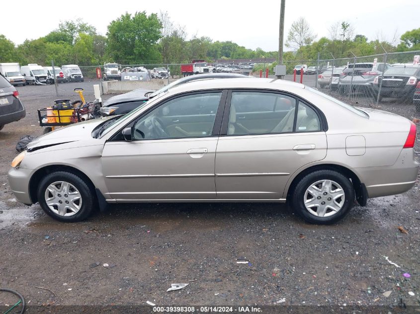 2003 Honda Civic Lx VIN: 2HGES15633H535327 Lot: 39398308