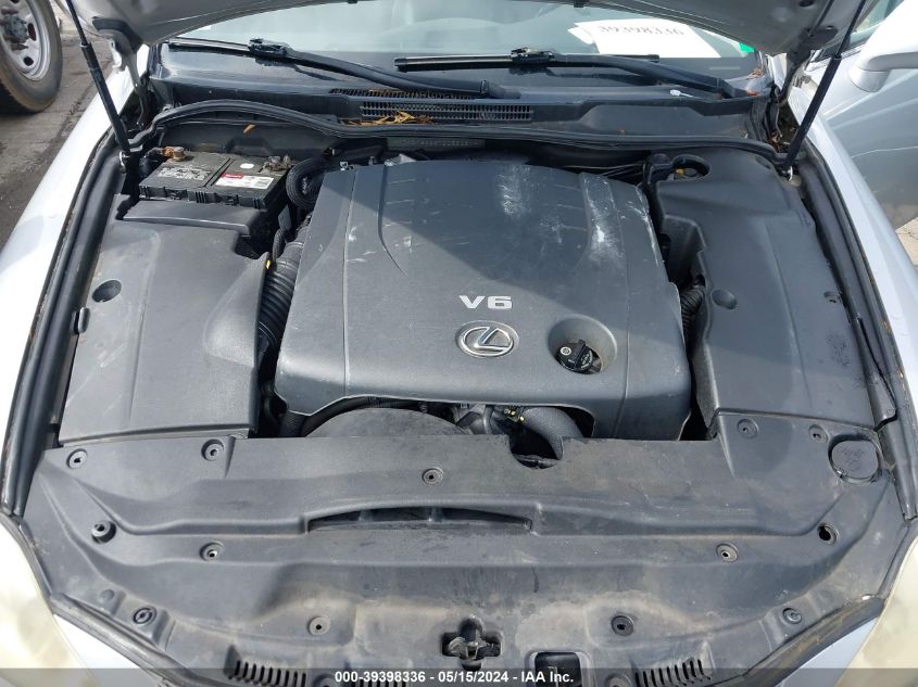 2007 Lexus Is 250 VIN: JTHBK262375039491 Lot: 39398336
