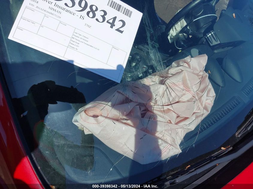 2018 Nissan 370Z Touring VIN: JN1AZ4EH4JM571259 Lot: 39398342