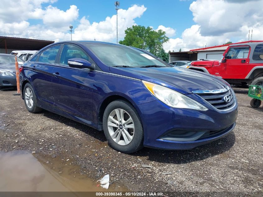 2014 Hyundai Sonata Gls VIN: 5NPEB4AC3EH825654 Lot: 39398345