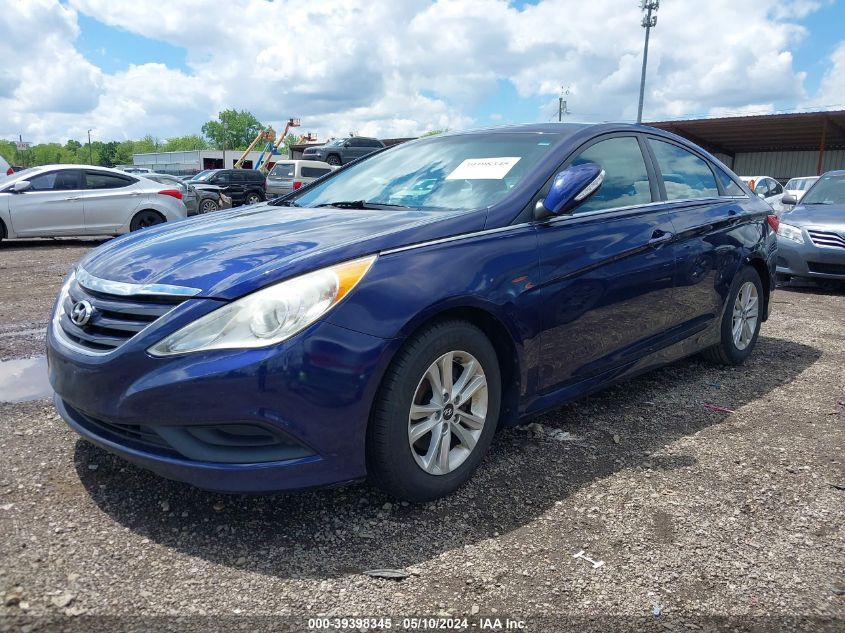 2014 Hyundai Sonata Gls VIN: 5NPEB4AC3EH825654 Lot: 39398345