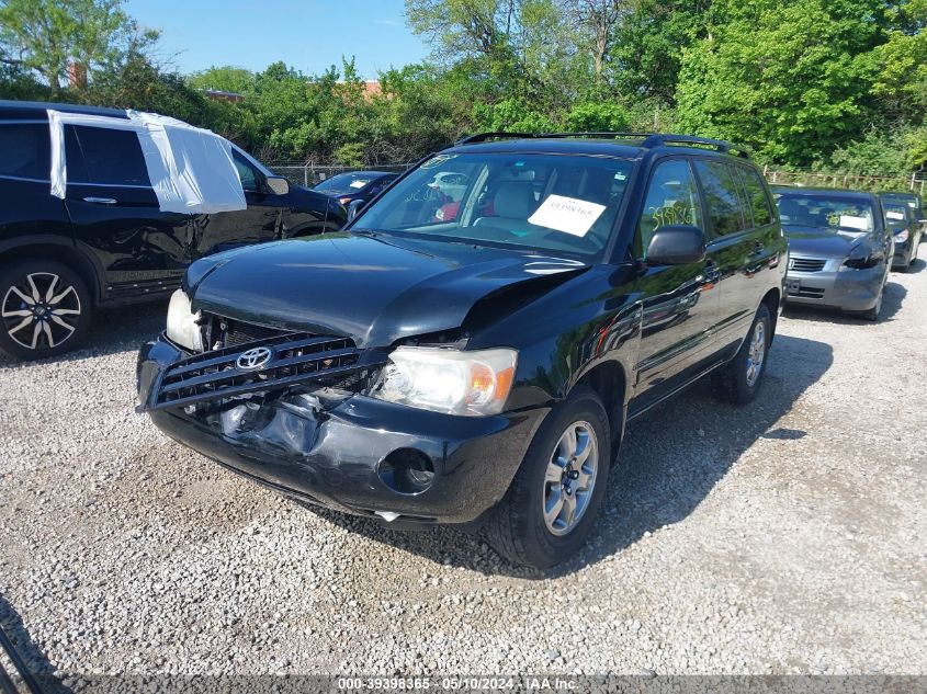 2005 Toyota Highlander V6 VIN: JTEDP21A050086896 Lot: 39398365