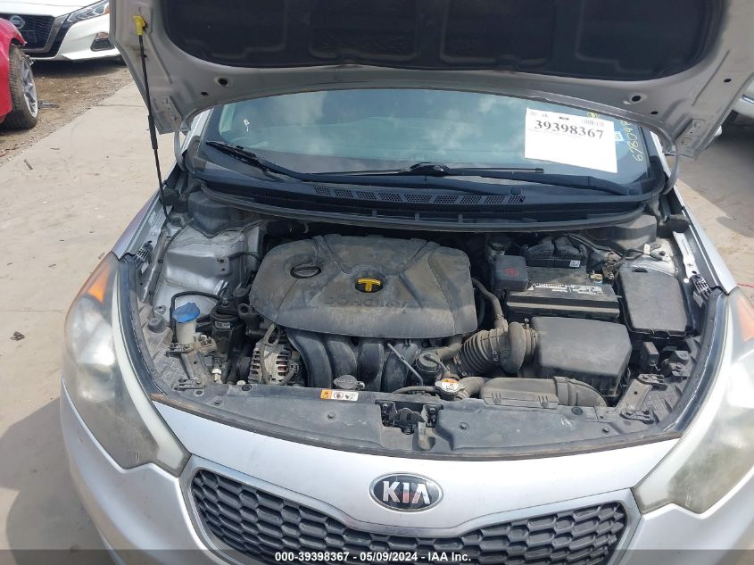 2015 Kia Forte Lx VIN: KNAFX4A67F5429497 Lot: 39398367