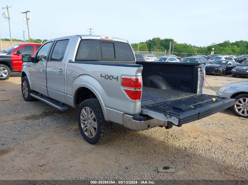 2012 Ford F-150 Lariat VIN: 1FTFW1ETXCFA10442 Lot: 39398384