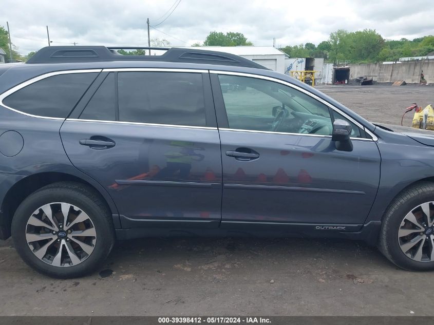 2016 Subaru Outback 2.5I Limited VIN: 4S4BSANC5G3339823 Lot: 39398412