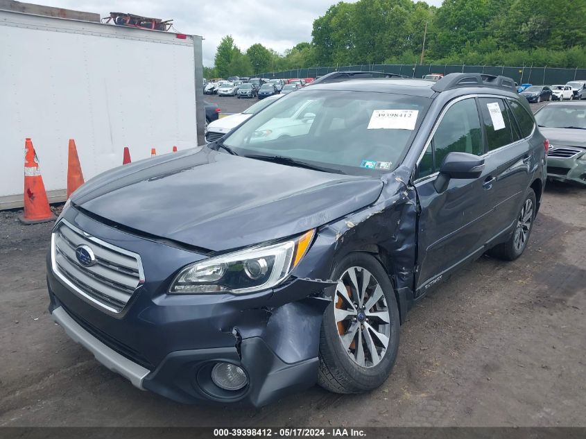 2016 Subaru Outback 2.5I Limited VIN: 4S4BSANC5G3339823 Lot: 39398412