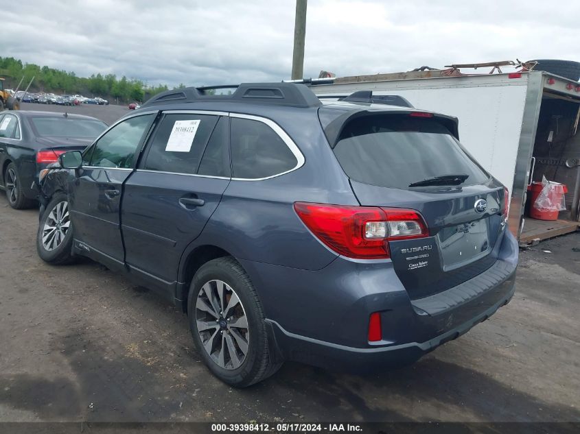 2016 Subaru Outback 2.5I Limited VIN: 4S4BSANC5G3339823 Lot: 39398412