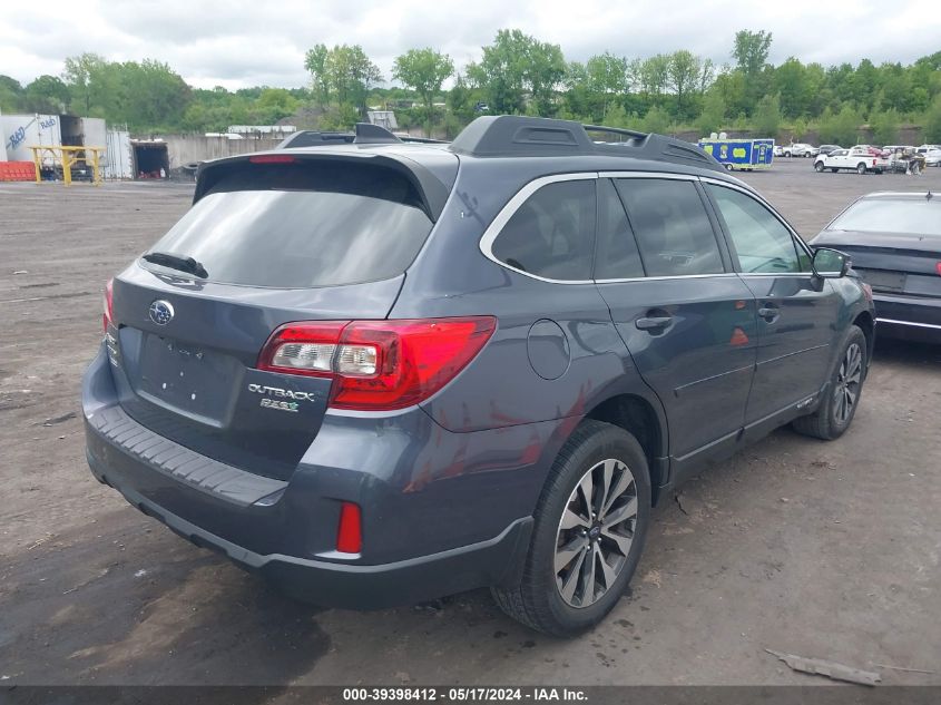 2016 Subaru Outback 2.5I Limited VIN: 4S4BSANC5G3339823 Lot: 39398412