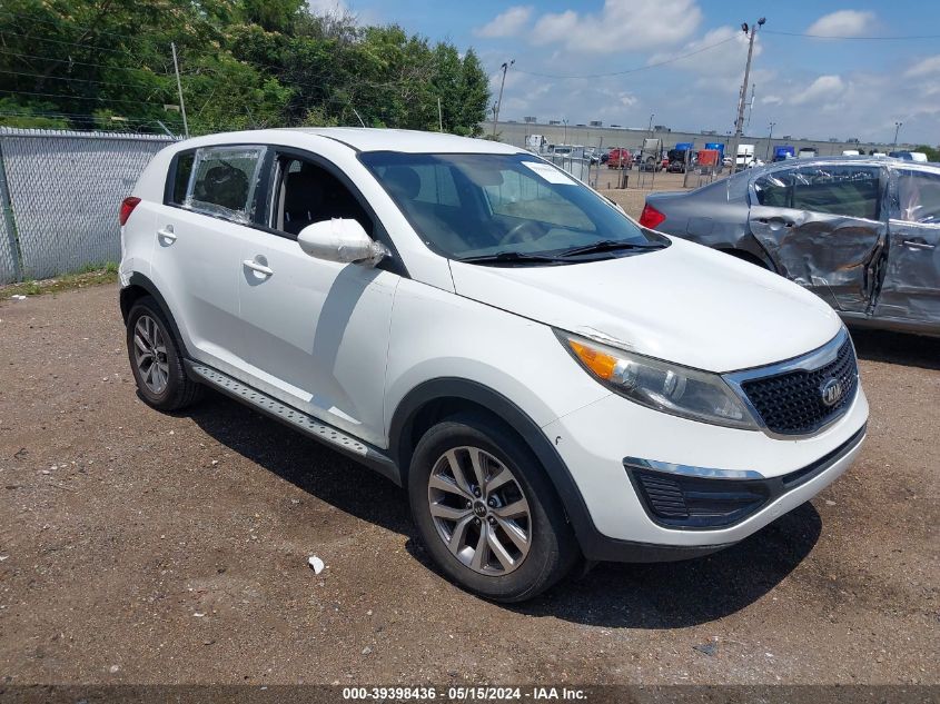 2016 Kia Sportage Lx VIN: KNDPB3AC1G7868707 Lot: 39398436