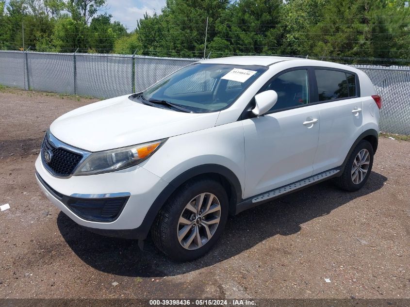 2016 Kia Sportage Lx VIN: KNDPB3AC1G7868707 Lot: 39398436