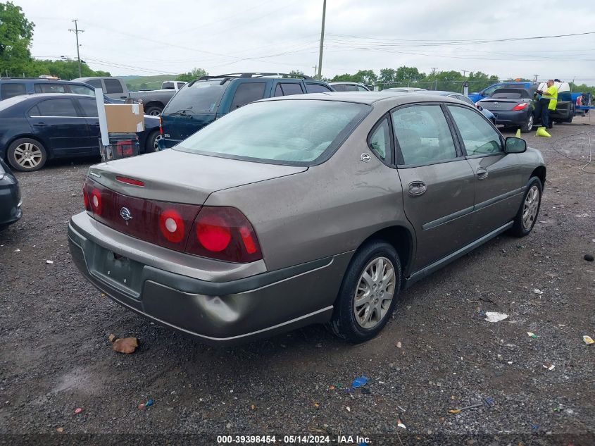 2003 Chevrolet Impala VIN: 2G1WF52E439212305 Lot: 39398454