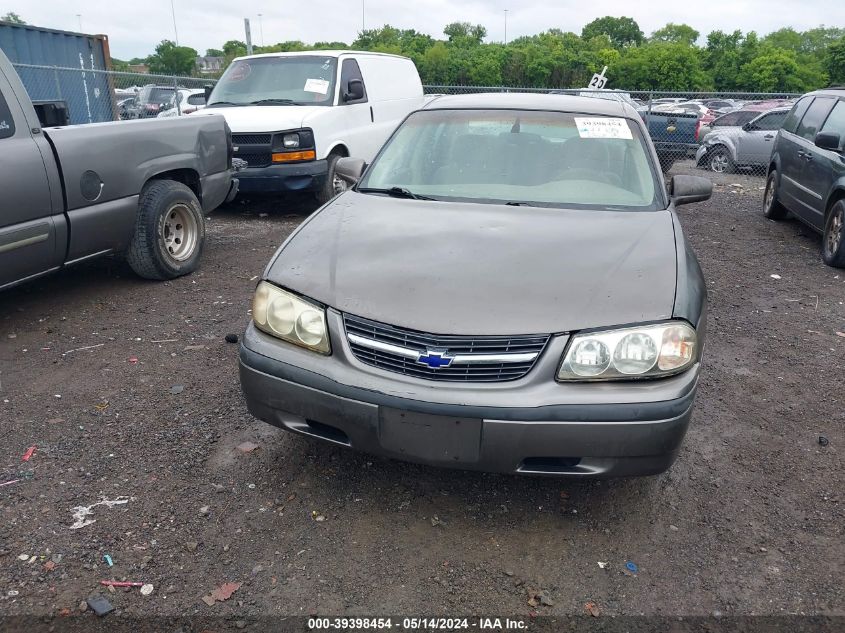 2003 Chevrolet Impala VIN: 2G1WF52E439212305 Lot: 39398454