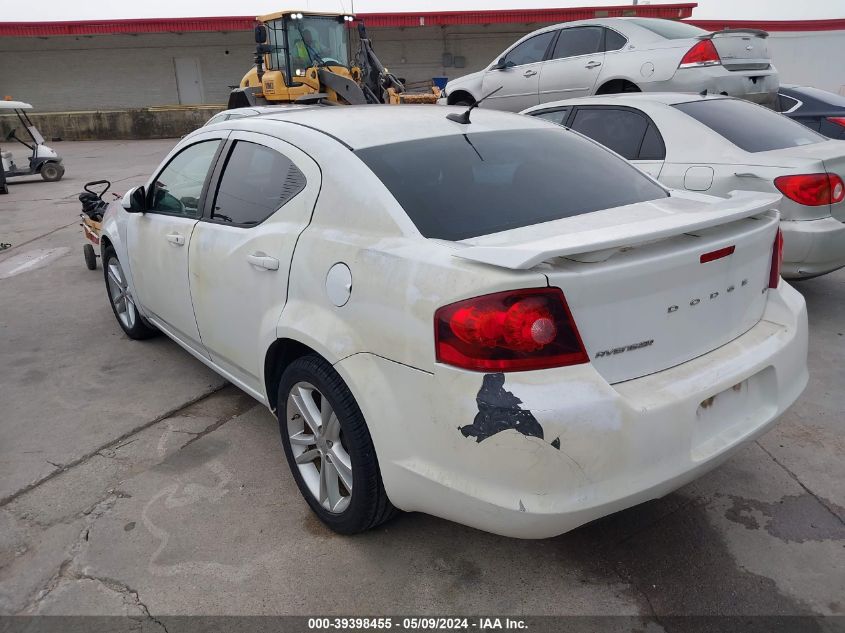 2014 Dodge Avenger Sxt VIN: 1C3CDZCB9EN111440 Lot: 39398455