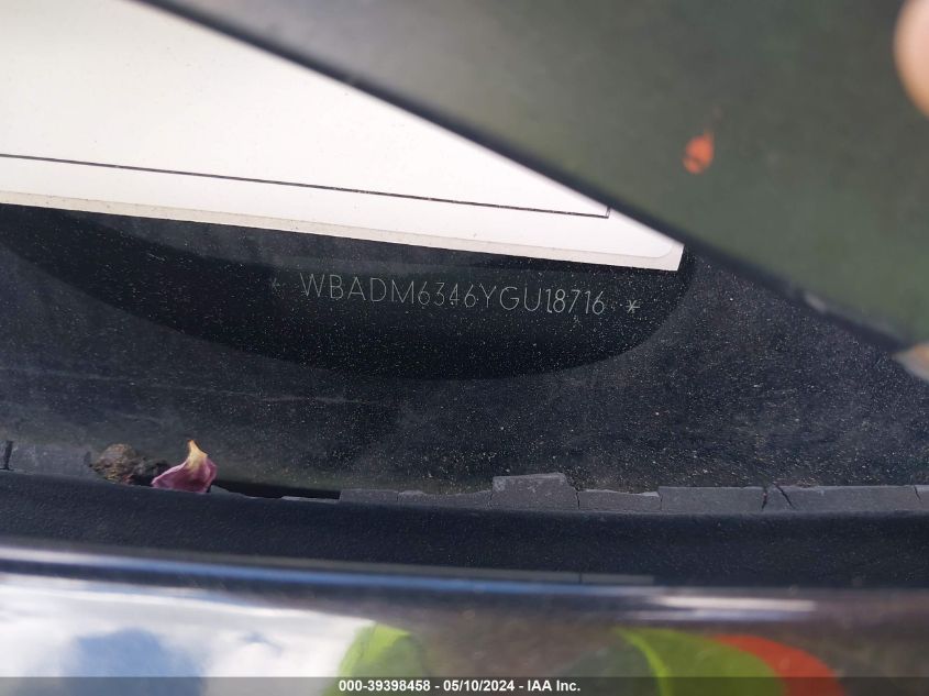 2000 BMW 528Ia VIN: WBADM6346YGU18716 Lot: 39398458