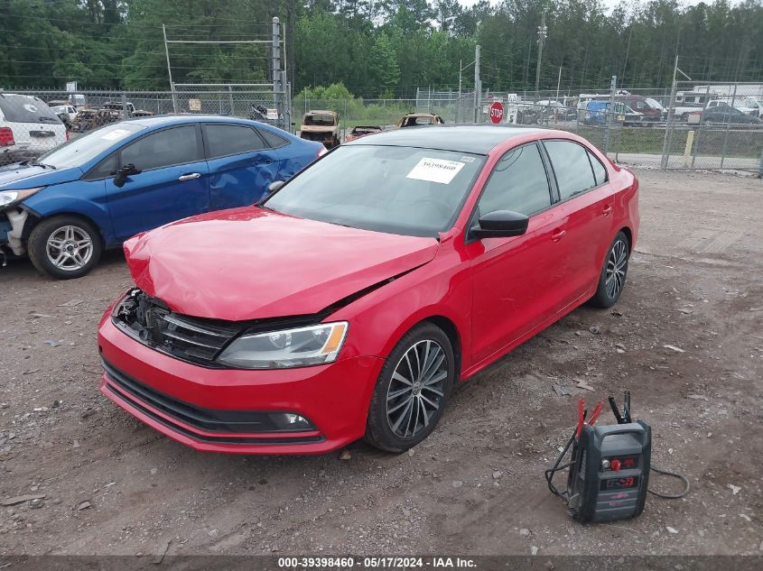 2016 Volkswagen Jetta 1.8T Sport VIN: 3VWD17AJ0GM291781 Lot: 39398460