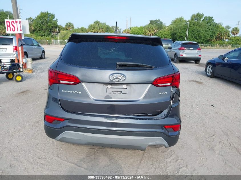 2018 Hyundai Santa Fe Sport 2.4L VIN: 5XYZT3LB2JG566282 Lot: 39398492