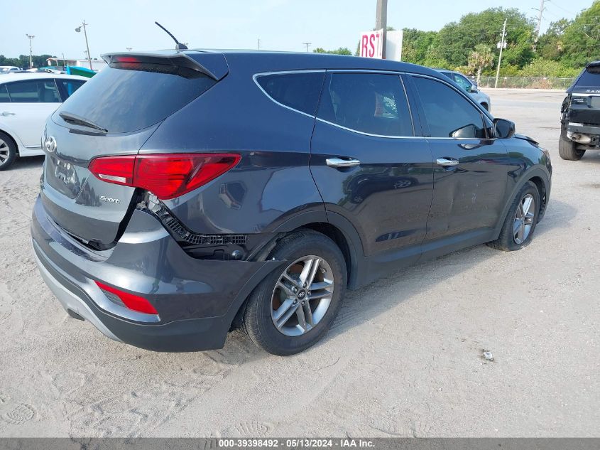 2018 Hyundai Santa Fe Sport 2.4L VIN: 5XYZT3LB2JG566282 Lot: 39398492