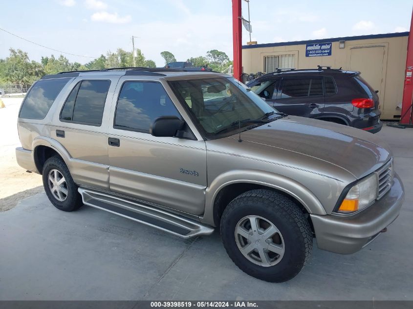 2000 Oldsmobile Bravada VIN: 1GHDT13W8Y2299665 Lot: 39398519