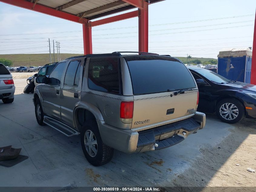 2000 Oldsmobile Bravada VIN: 1GHDT13W8Y2299665 Lot: 39398519