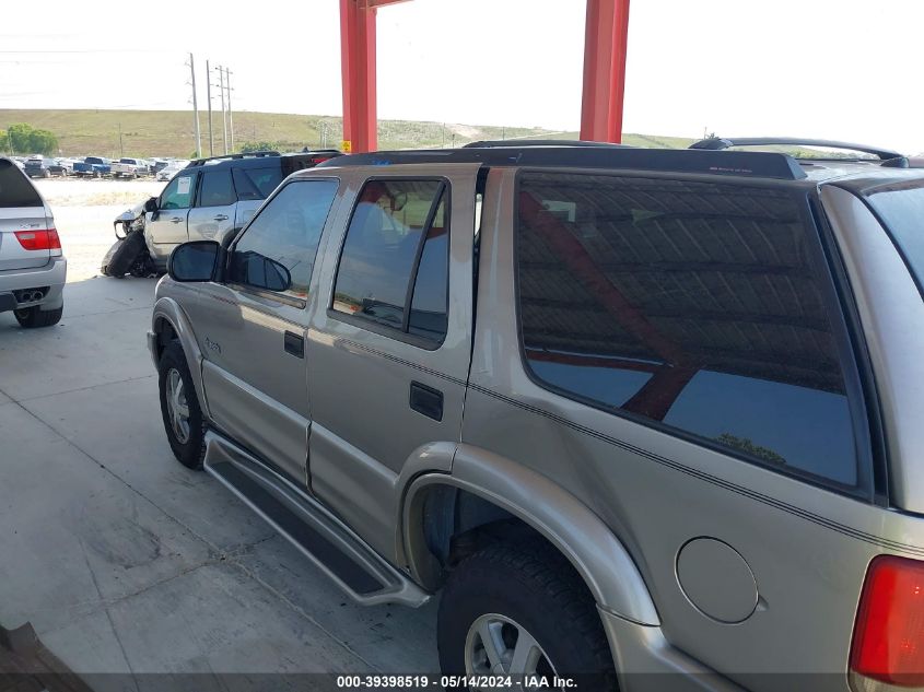 2000 Oldsmobile Bravada VIN: 1GHDT13W8Y2299665 Lot: 39398519