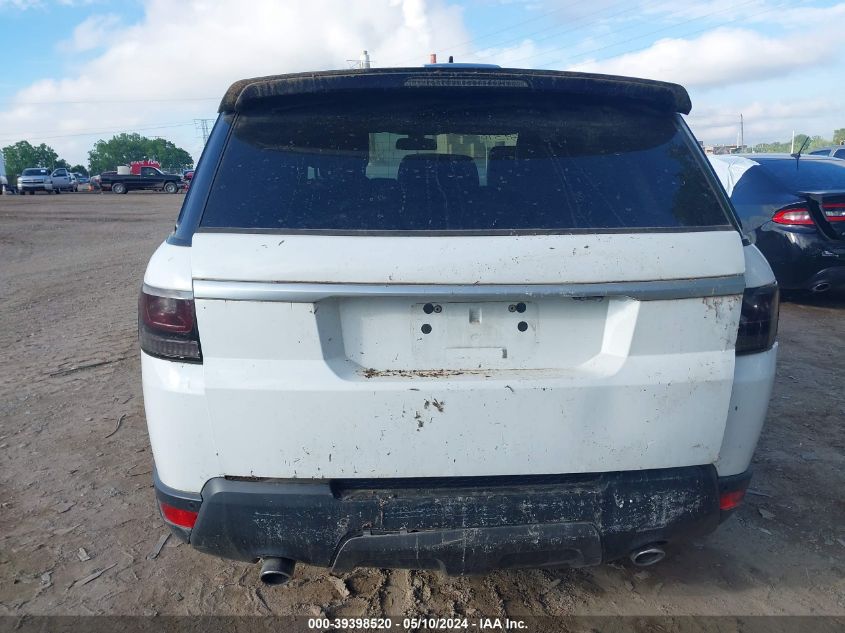 2016 Land Rover Range Rover Sport 3.0L V6 Supercharged Hse VIN: SALWR2PF4GA586530 Lot: 39398520