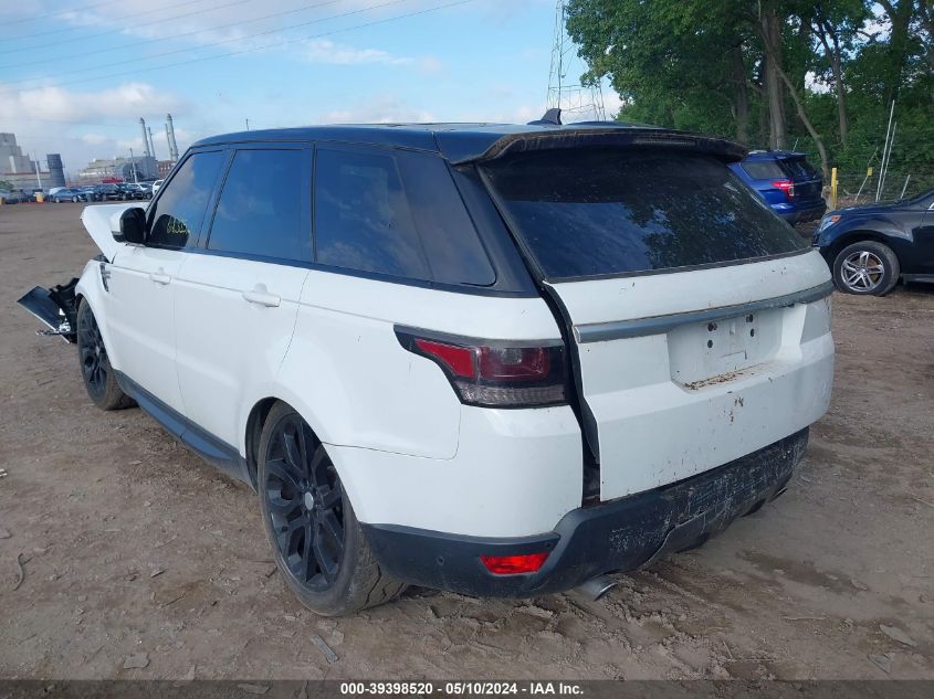 2016 Land Rover Range Rover Sport 3.0L V6 Supercharged Hse VIN: SALWR2PF4GA586530 Lot: 39398520