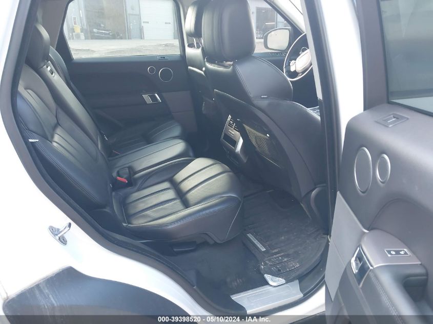 2016 Land Rover Range Rover Sport 3.0L V6 Supercharged Hse VIN: SALWR2PF4GA586530 Lot: 39398520