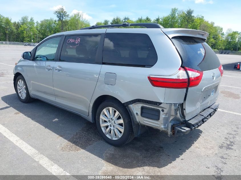 2015 Toyota Sienna Le 7 Passenger VIN: 5TDJK3DC2FS110994 Lot: 39398548