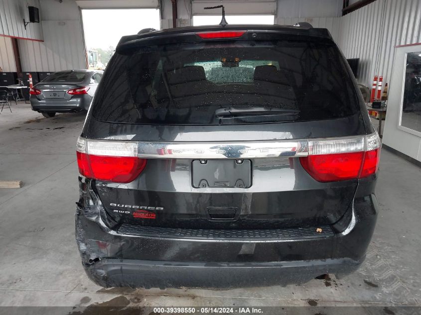 2013 Dodge Durango Sxt VIN: 1C4RDJAG1DC693730 Lot: 39398550