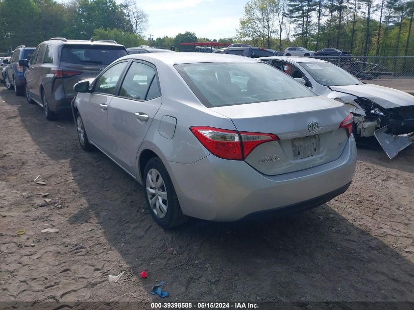 2016 Toyota Corolla Le VIN: 2T1BURHE6GC485214 Lot: 39398588