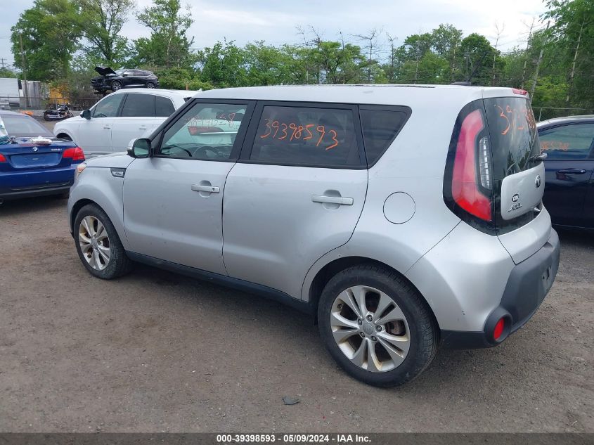 2014 Kia Soul + VIN: KNDJP3A56E7718338 Lot: 39398593