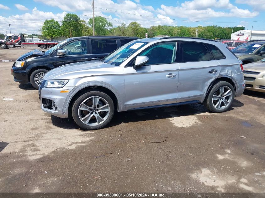 2019 Audi Q5 45 Premium VIN: WA1CNBFY2K2118463 Lot: 39398601