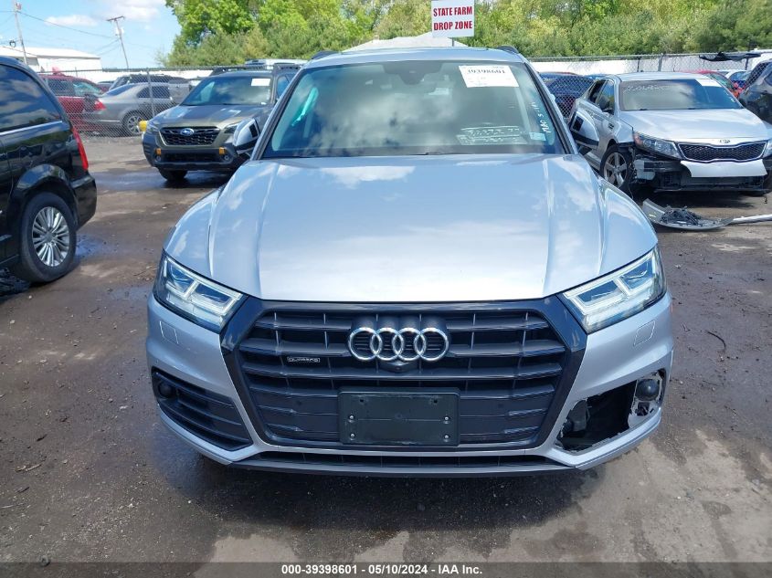 2019 Audi Q5 45 Premium VIN: WA1CNBFY2K2118463 Lot: 39398601