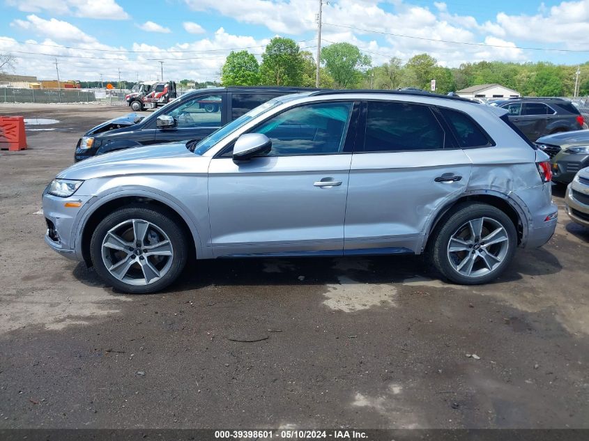 2019 Audi Q5 45 Premium VIN: WA1CNBFY2K2118463 Lot: 39398601