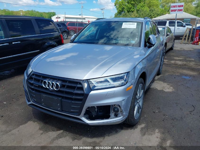 2019 Audi Q5 45 Premium VIN: WA1CNBFY2K2118463 Lot: 39398601