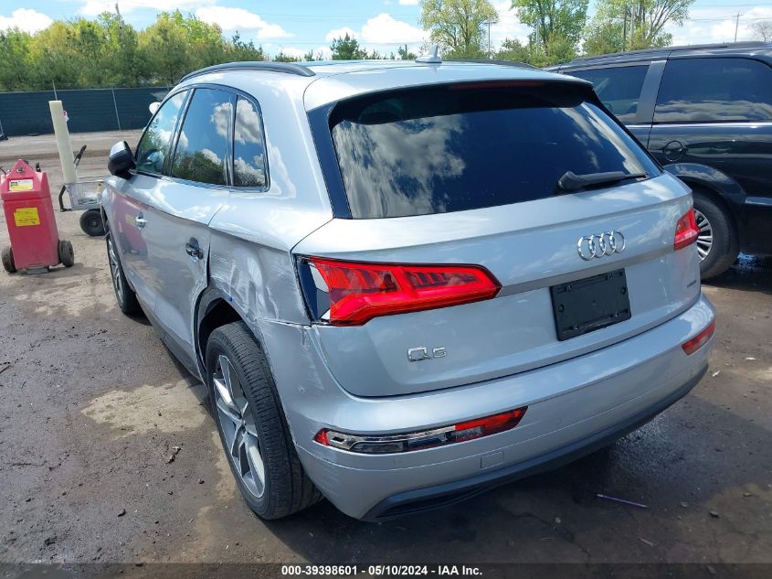 2019 Audi Q5 45 Premium VIN: WA1CNBFY2K2118463 Lot: 39398601