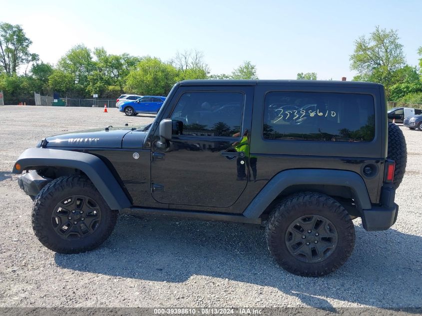 2014 Jeep Wrangler Willys Wheeler VIN: 1C4AJWAG3EL262942 Lot: 39398610