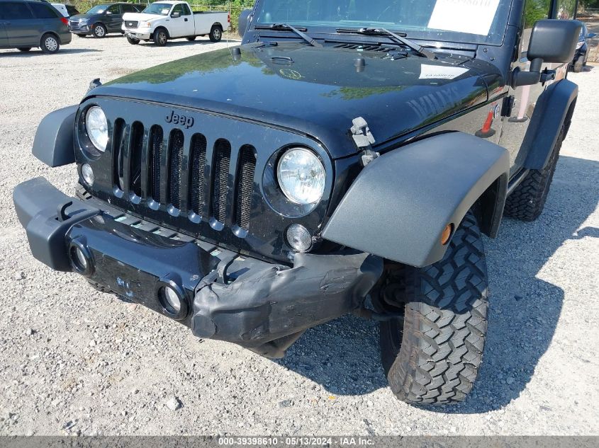 2014 Jeep Wrangler Willys Wheeler VIN: 1C4AJWAG3EL262942 Lot: 39398610