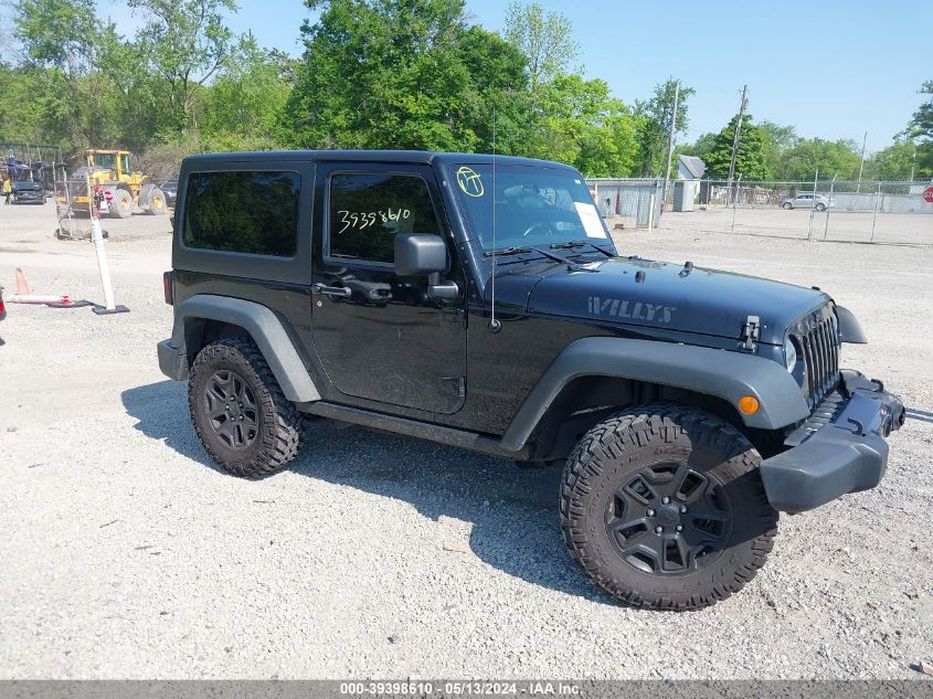 2014 Jeep Wrangler Willys Wheeler VIN: 1C4AJWAG3EL262942 Lot: 39398610