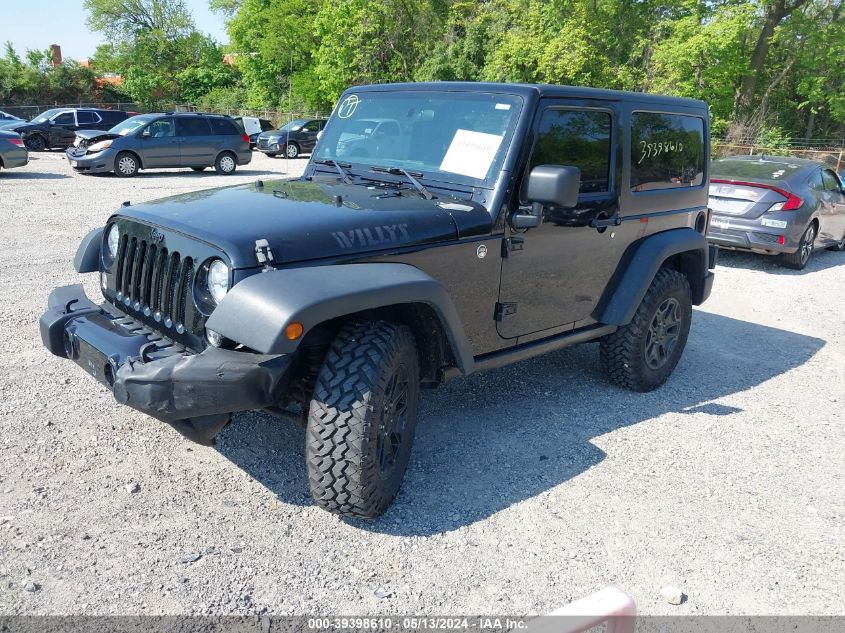 2014 Jeep Wrangler Willys Wheeler VIN: 1C4AJWAG3EL262942 Lot: 39398610