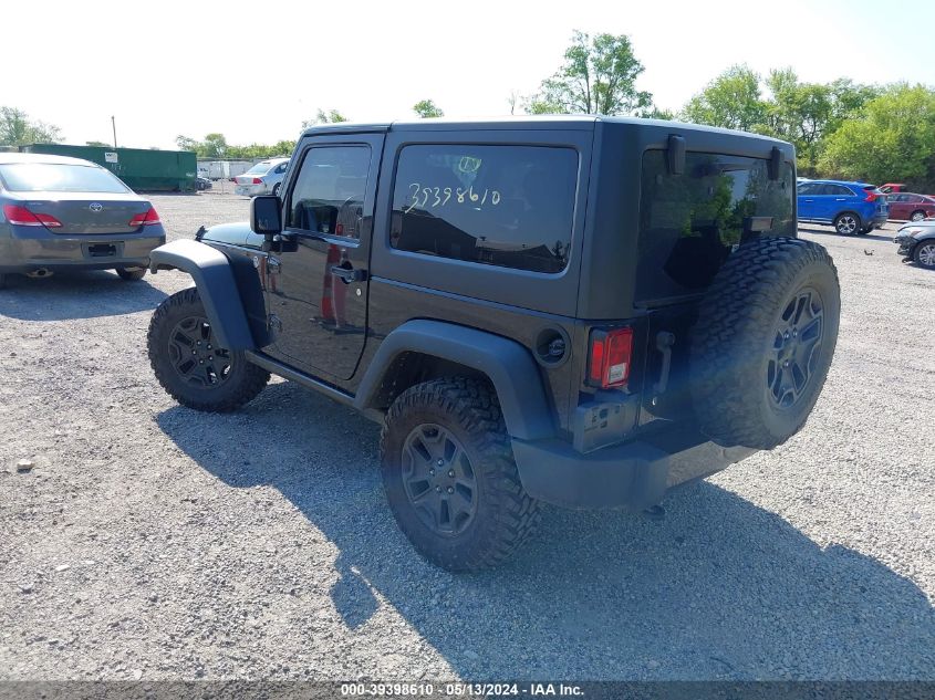 2014 Jeep Wrangler Willys Wheeler VIN: 1C4AJWAG3EL262942 Lot: 39398610