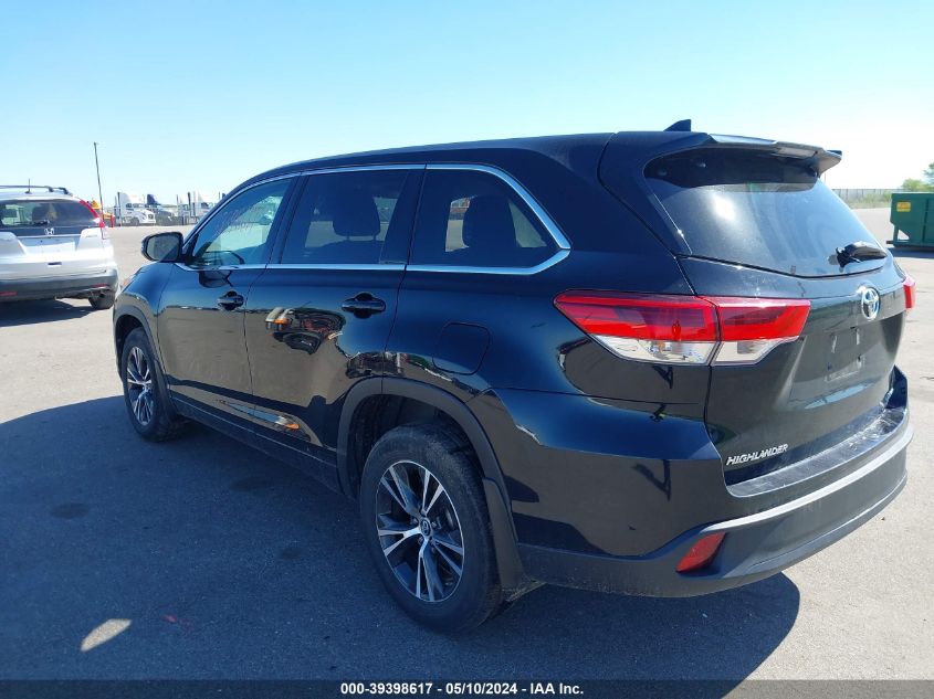 2018 Toyota Highlander Le Plus VIN: 5TDBZRFH2JS843079 Lot: 39398617