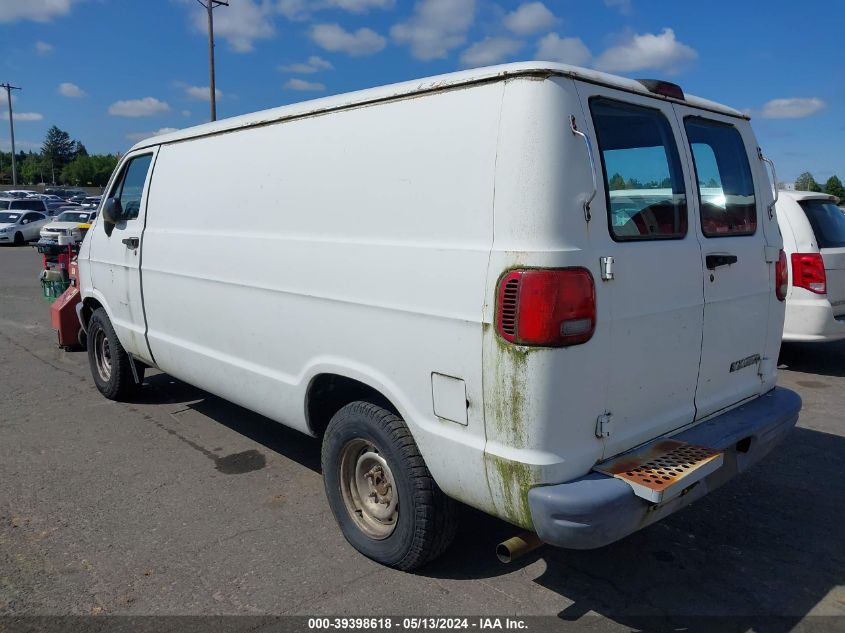 1997 Dodge Ram Van 2500 Commercial VIN: 2B7HB21XXVK597409 Lot: 39398618