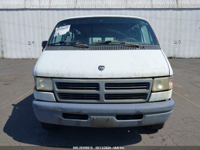 1997 Dodge Ram Van 2500 Commercial VIN: 2B7HB21XXVK597409 Lot: 39398618