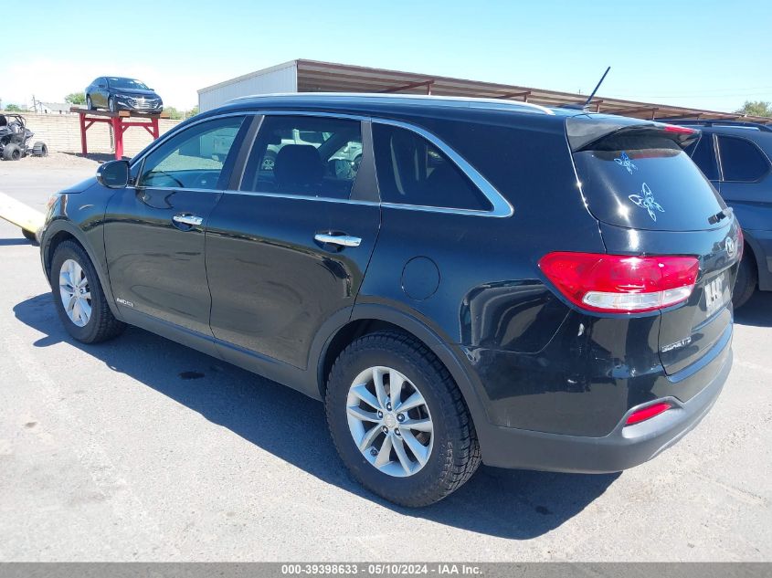 2016 Kia Sorento 3.3L Lx VIN: 5XYPGDA56GG134754 Lot: 39398633